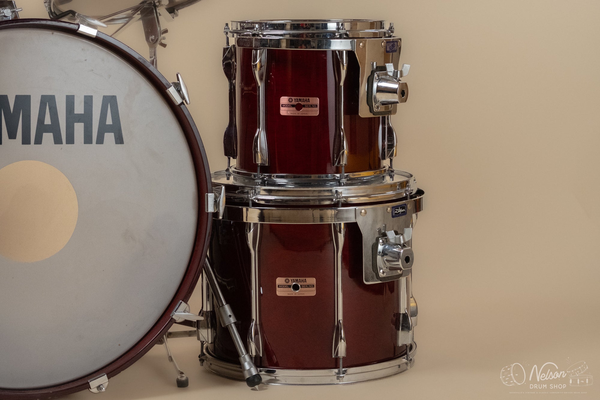 1984/85 Yamaha Recording Custom in Cherry Red - 16x22, 16x16, 12x14, 10x12, 10x10