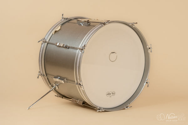 1967 Ludwig 'Clubdate' Bass Drum refinished in Inca Silver Lacquer - 14x20