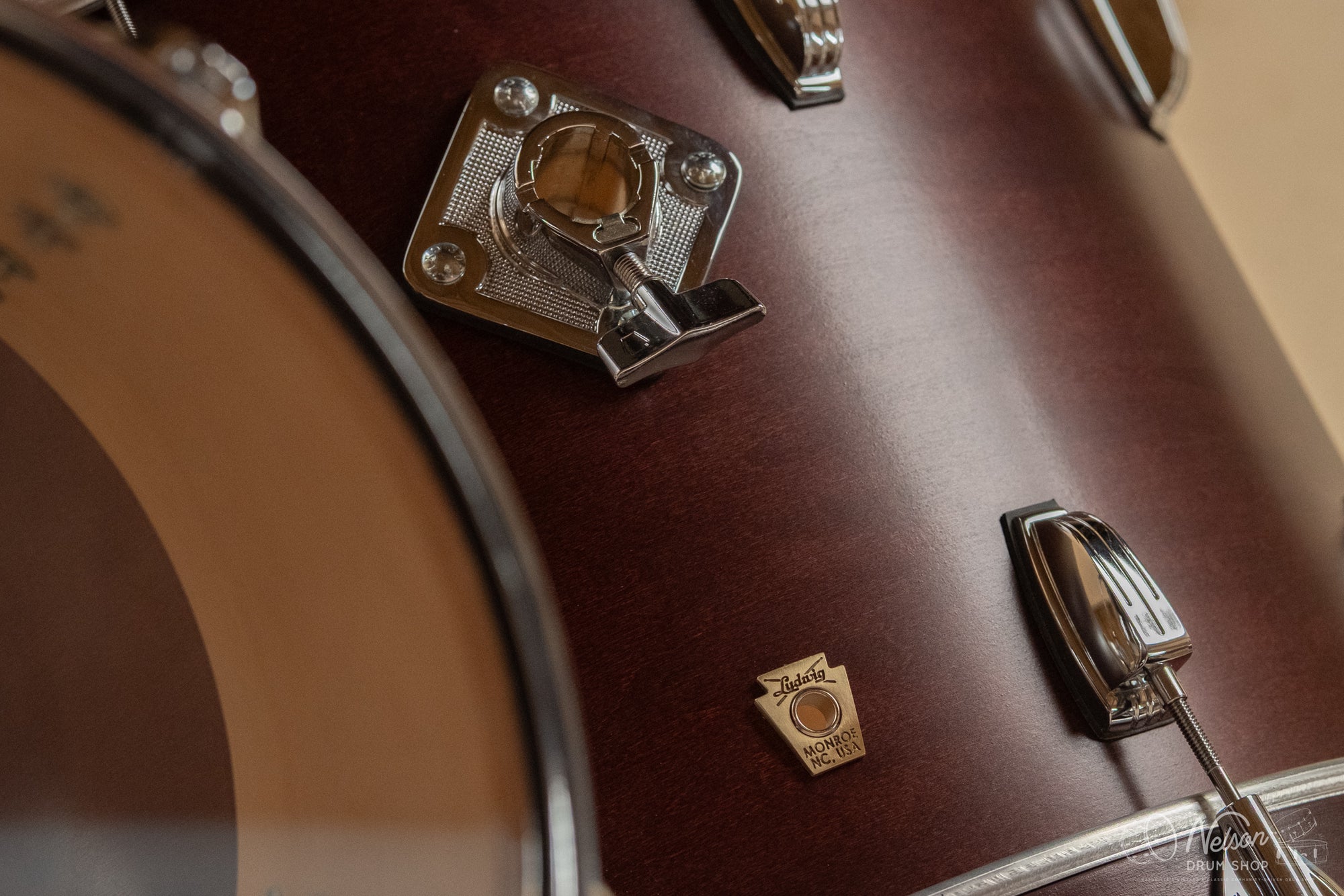 Ludwig Classic Maple 'FAB' Outfit in Satin Mahogany - 14x22, 16x16, 9x13