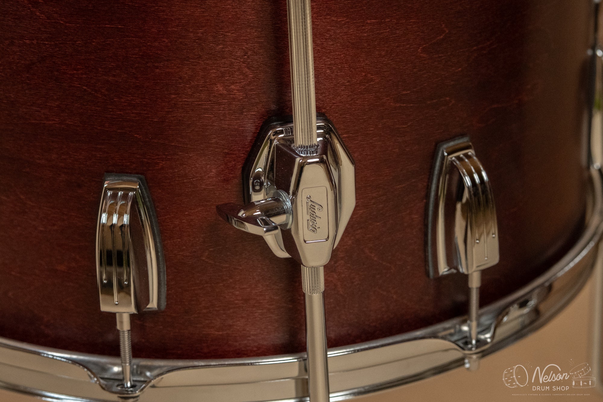 Ludwig Classic Maple 'FAB' Outfit in Satin Mahogany - 14x22, 16x16, 9x13