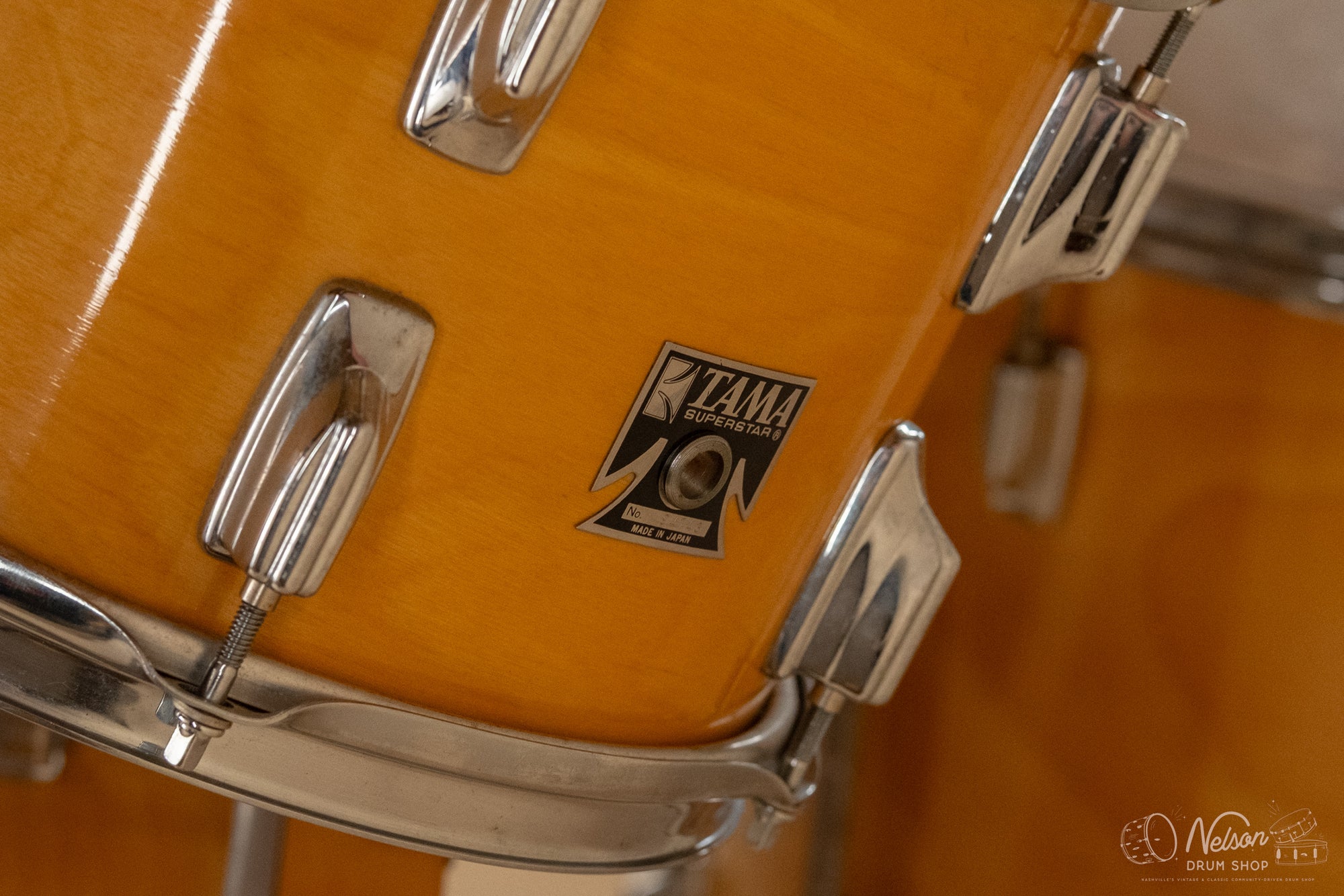 1980s Tama Superstar in Super Maple - 14x22, 8x12, 9x13, 16x16