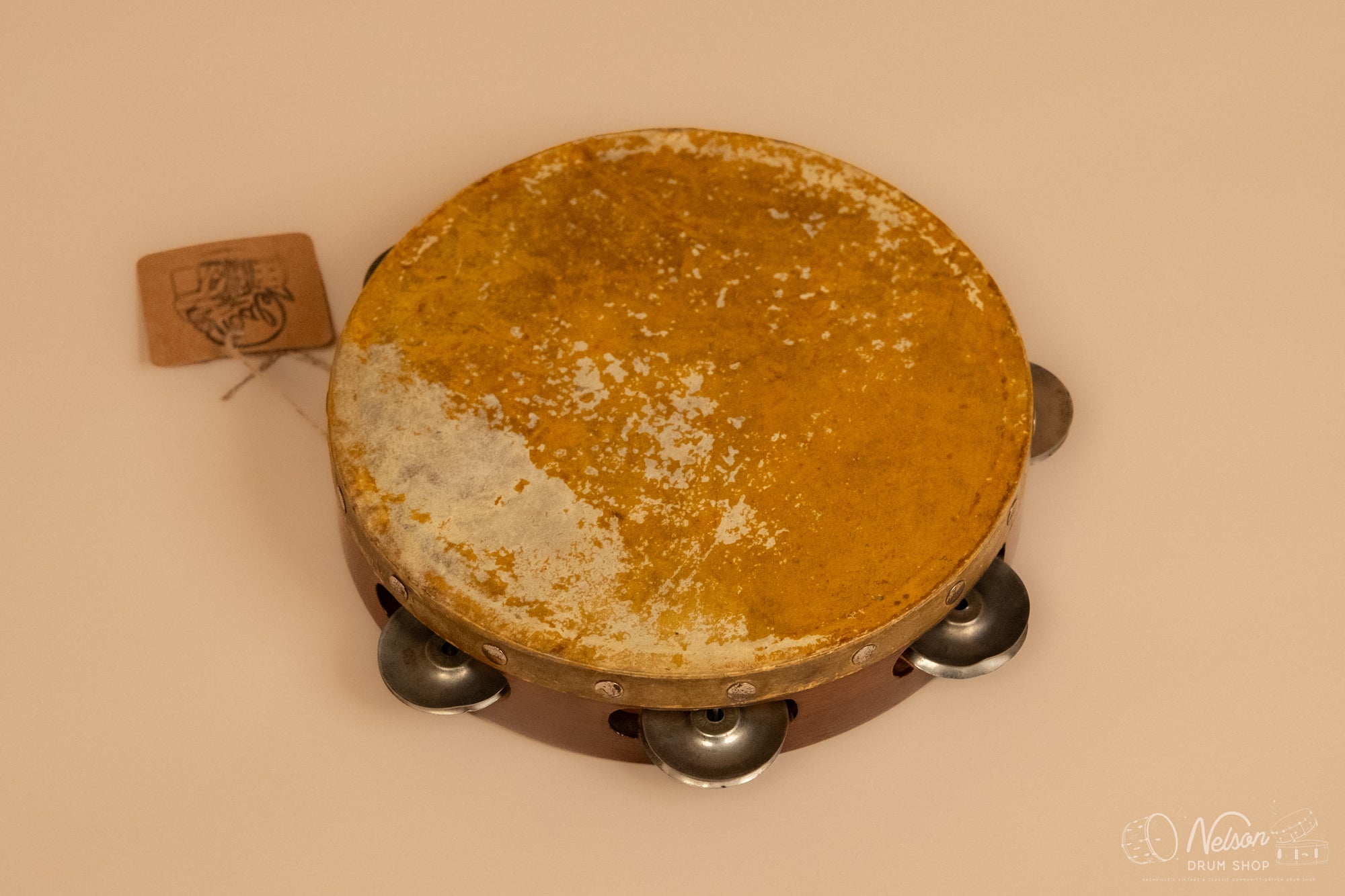 1920s Ludwig Solid Ply Single Row Headed Tambourine - 8"
