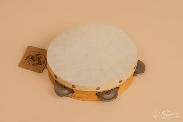 1960s Ludwig Solid Maple Single Row Headed Tambourine - 8"