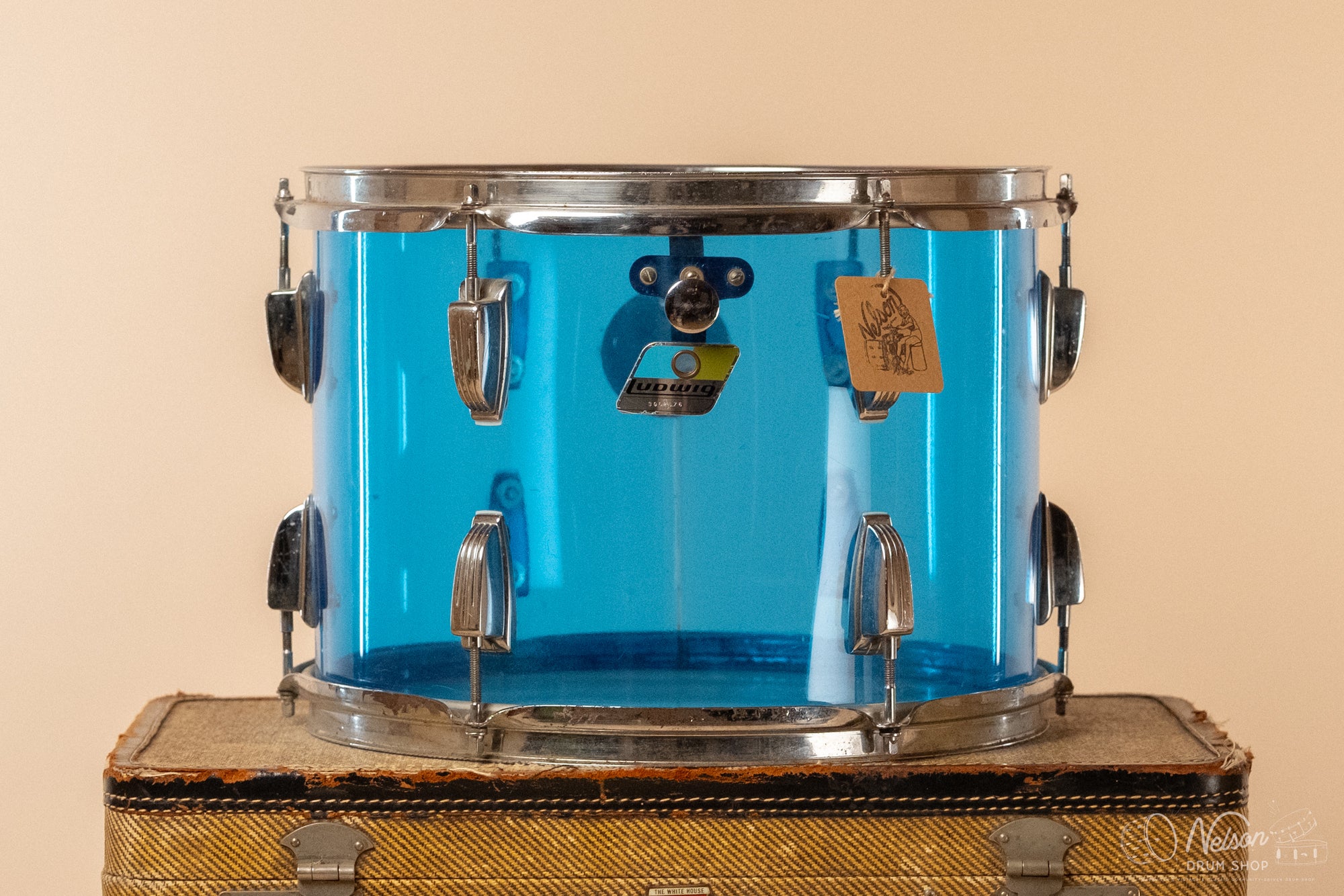 1970s Ludwig Tom in Blue Vistalite - 10x14