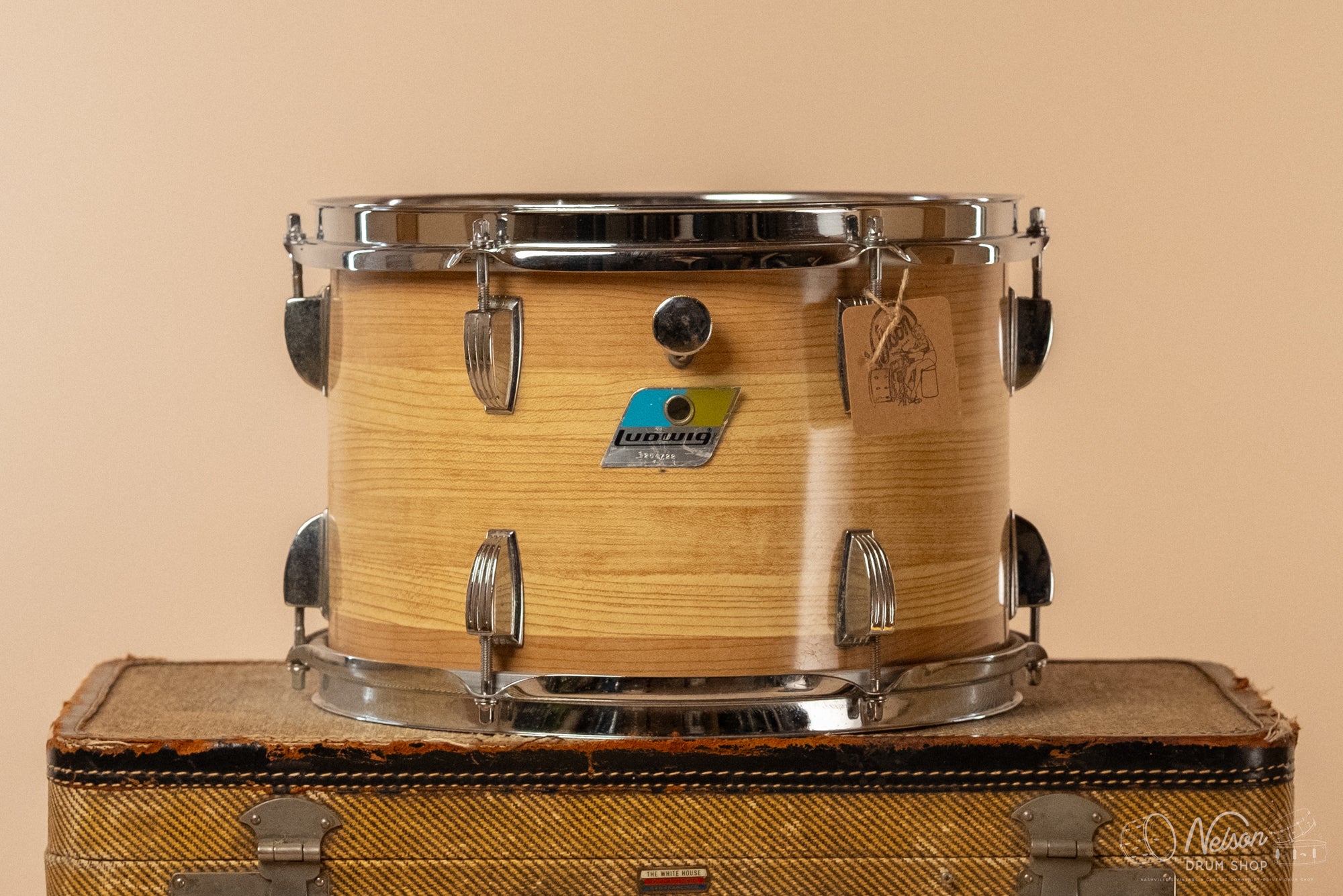 1970s Ludwig Tom in Butcher Block - 8x12
