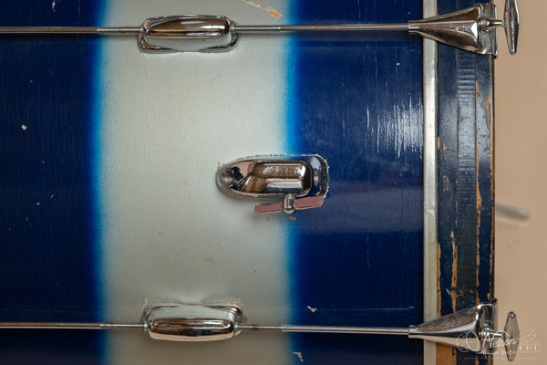 1964 Slingerland 'Jam Session/Stage Band' in Blue Silver Duco - 14x20, 12x15, 8x12
