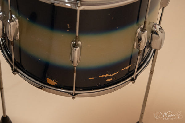 1964 Slingerland 'Jam Session/Stage Band' in Blue Silver Duco - 14x20, 12x15, 8x12