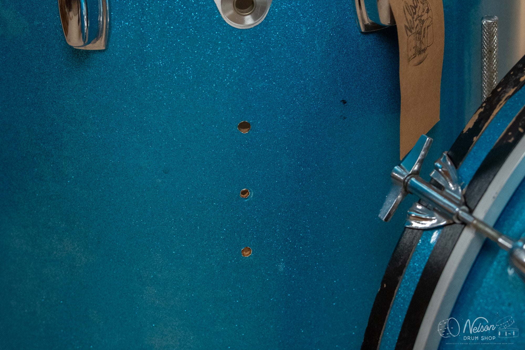 1970s Ludwig 'Standard' in Blue Mist - 14x22, 16x16, 8x12