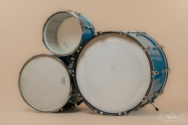 1970s Ludwig 'Standard' in Blue Mist - 14x22, 16x16, 8x12