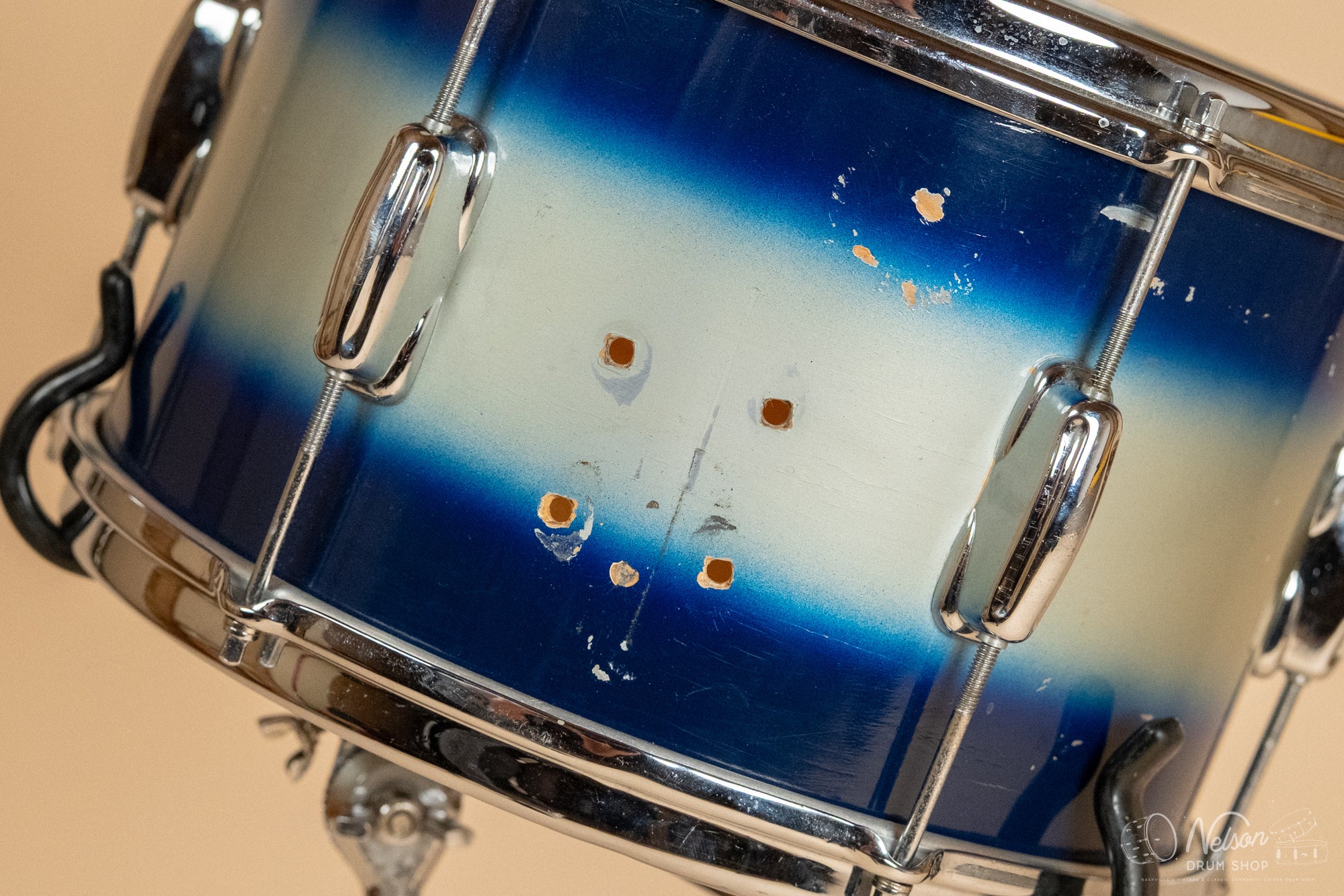 1964 Slingerland 'Jam Session/Stage Band' in Blue Silver Duco - 14x20, 12x15, 8x12