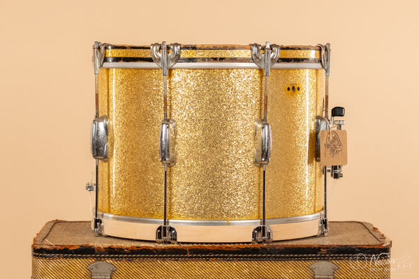 SEP 20, 1958 Slingerland 'Tournament' Model Parade Drum in Sparkling Gold Pearl - 10x14
