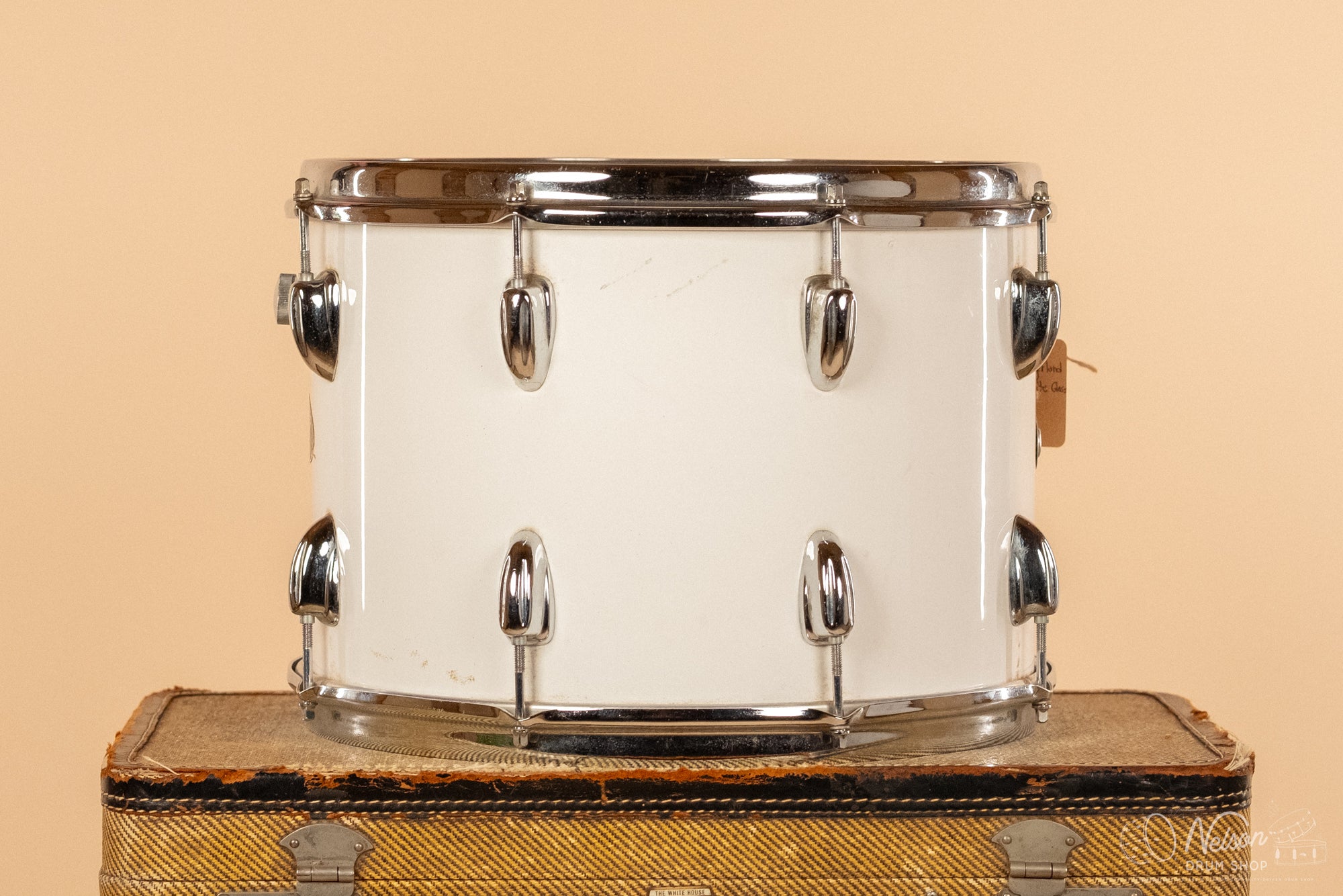 1970s Slingerland Tom in White Gloss - 10x14