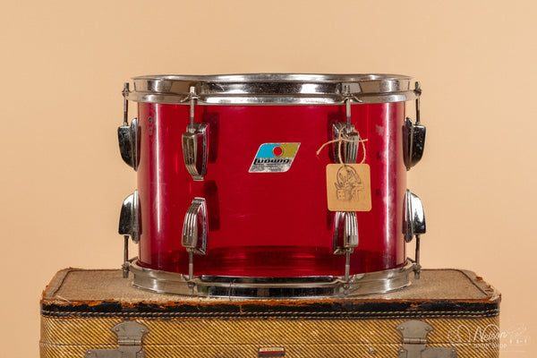 1970s Ludwig Rack Tom in Red Vistalite - 9x13