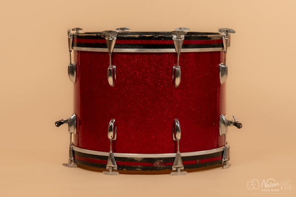 1970s Slingerland Bass Drum in Sparkling Red Pearl - 14x20