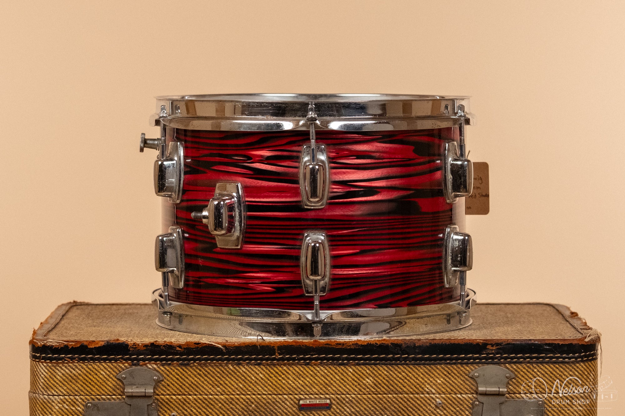 1970s Ludwig Standard Tom in Ruby Red Strata - 8x12