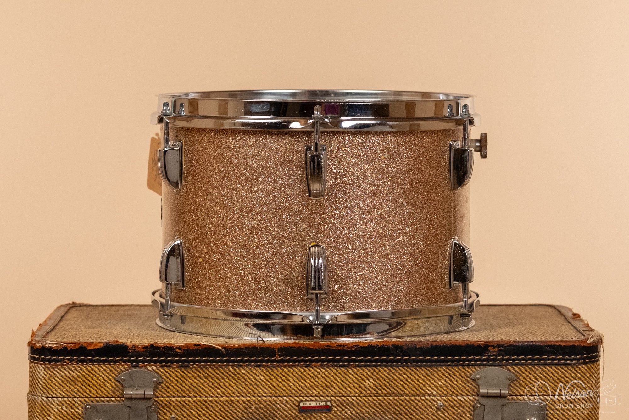1969 Ludwig 3 ply Tom in Champagne Sparkle - 8x12