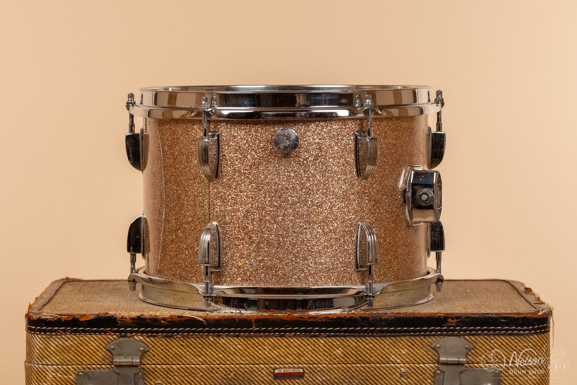 1969 Ludwig 3 ply Tom in Champagne Sparkle - 8x12