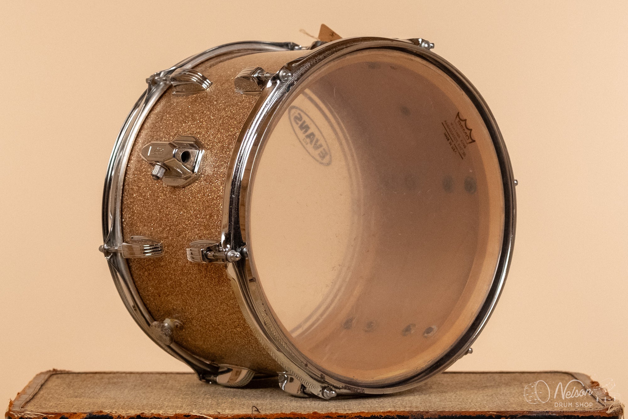 1969 Ludwig 3 ply Tom in Champagne Sparkle - 8x12