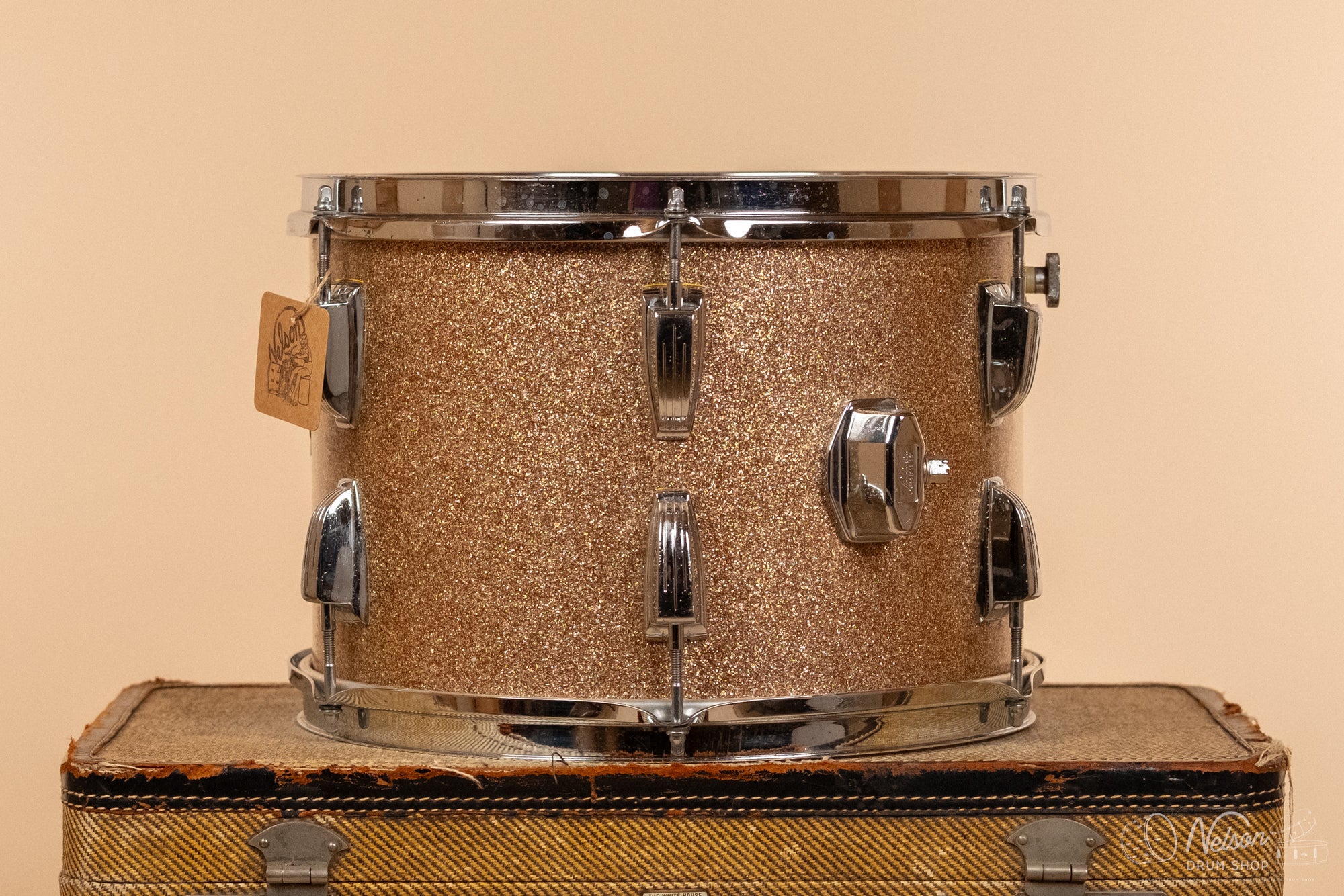 1969 Ludwig 3 ply Tom in Champagne Sparkle - 9x13