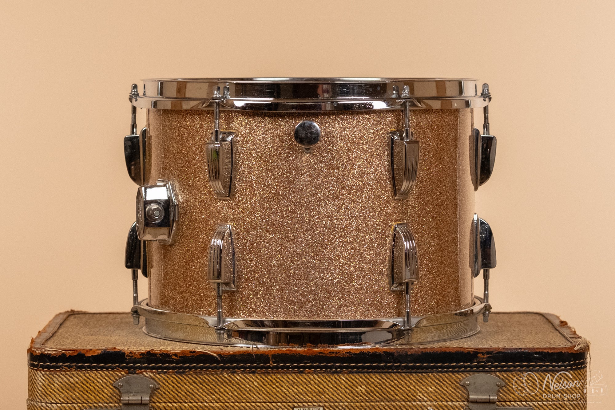 1969 Ludwig 3 ply Tom in Champagne Sparkle - 9x13