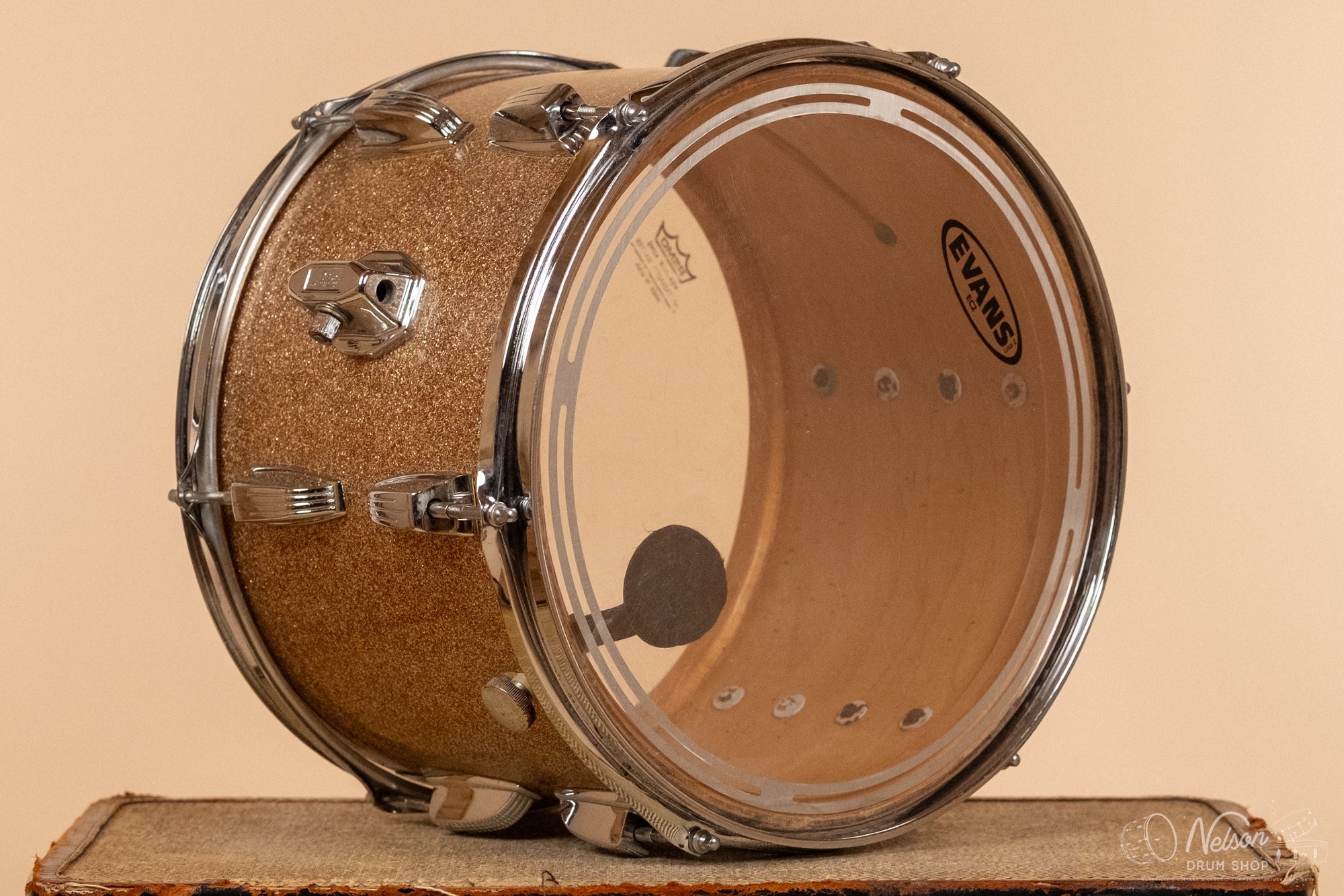 1969 Ludwig 3 ply Tom in Champagne Sparkle - 9x13