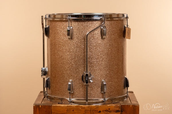 1969 Ludwig 3 ply Floor Tom in Champagne Sparkle - 16x16