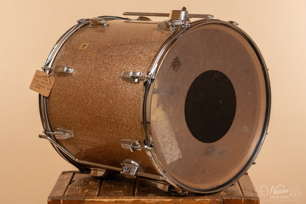 1969 Ludwig 3 ply Floor Tom in Champagne Sparkle - 16x16