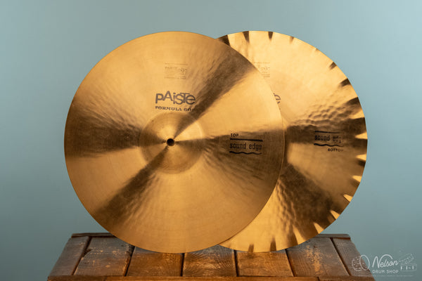1973 Paiste Formula 602 Sound Edge Hi Hats - 15"