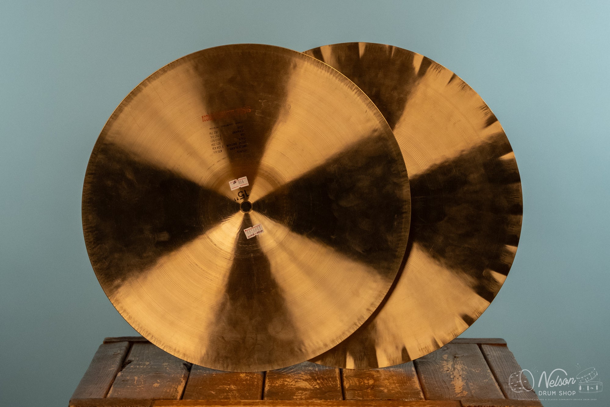 1973 Paiste Formula 602 Sound Edge Hi Hats - 15"