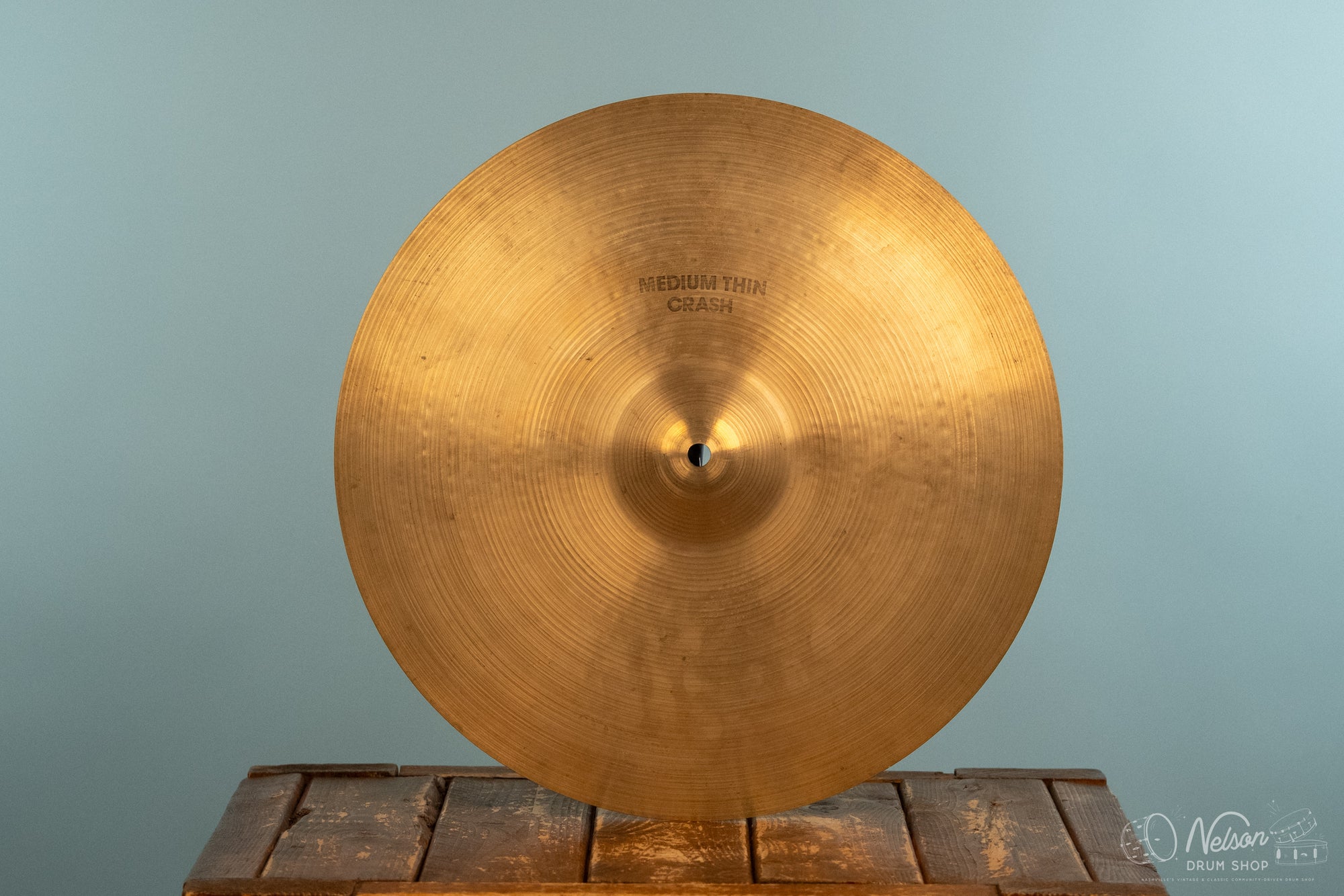 1970s Zildjian A Hollow Logo Medium Thin Crash - 16"