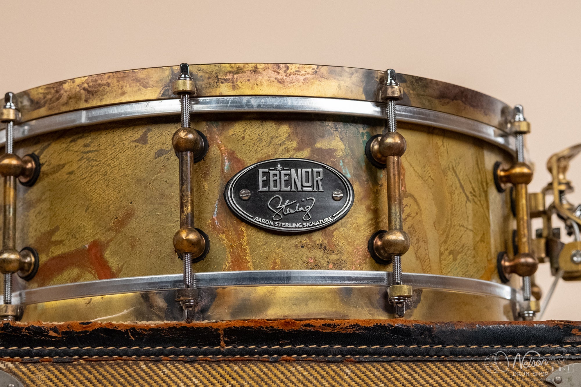 Ebenor 'Aaron Sterling Signature' Brass Snare - 5x14