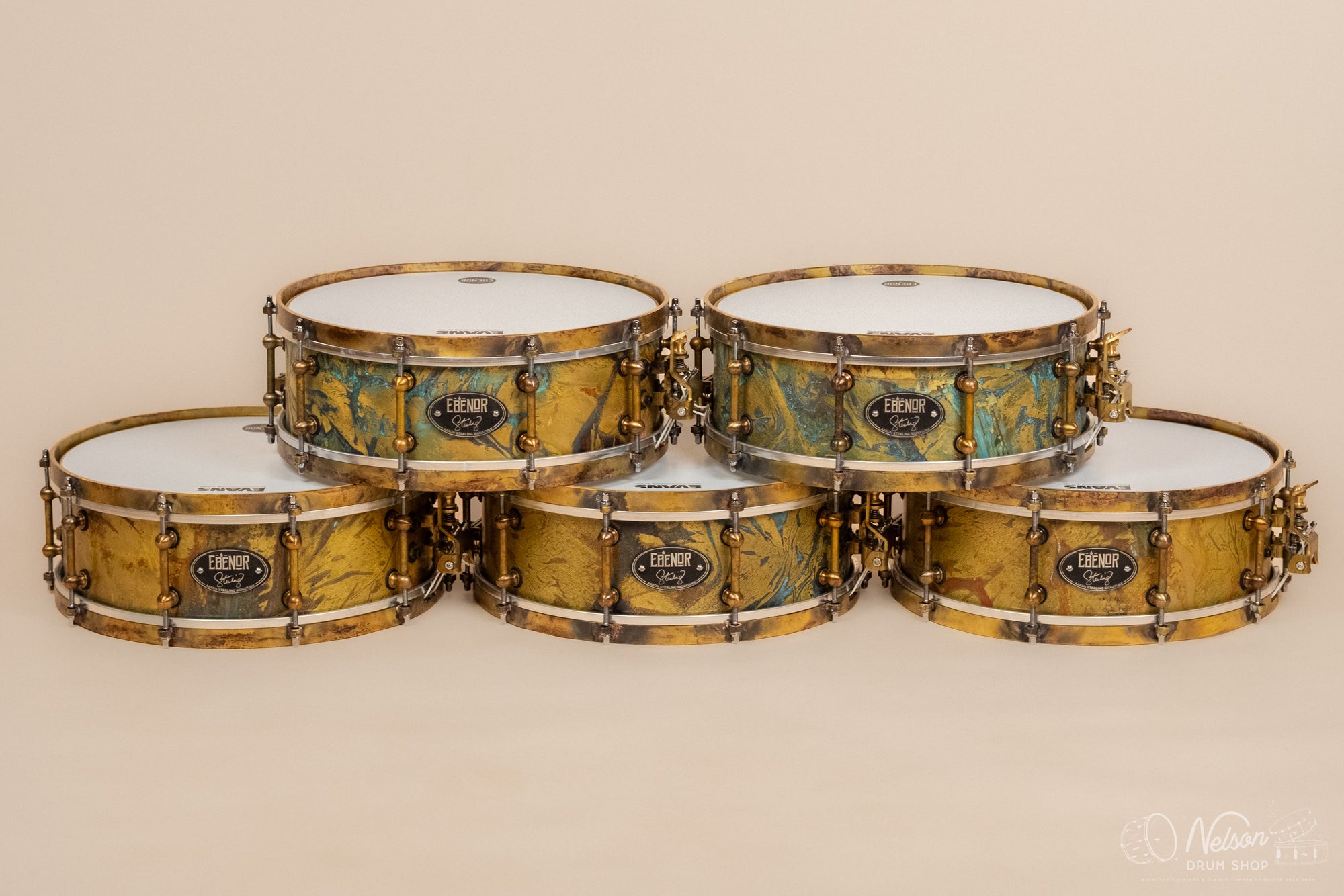 Ebenor 'Aaron Sterling Signature' Brass Snare - 5x14