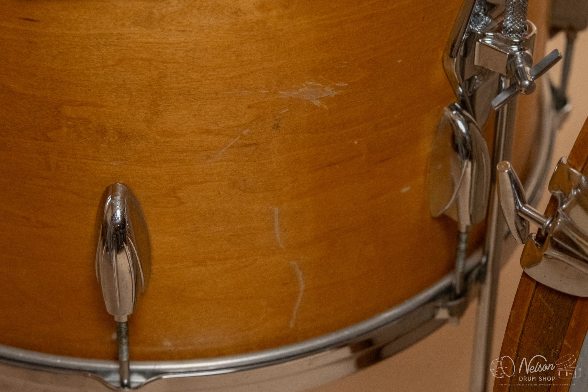 1960s Gretsch Round Badge 'Rock & Roll' in Maple Lacquer - 14x20, 8x12, 16x16