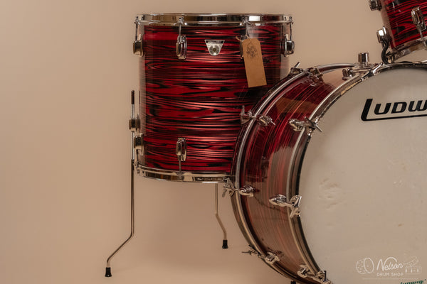 1971 Ludwig Standard S-320 in Ruby Red Strata - 14x22, 9x13, 16x16