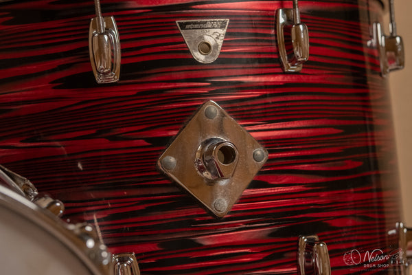 1971 Ludwig Standard S-320 in Ruby Red Strata - 14x22, 9x13, 16x16