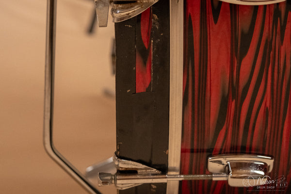 1971 Ludwig Standard S-320 in Ruby Red Strata - 14x22, 9x13, 16x16