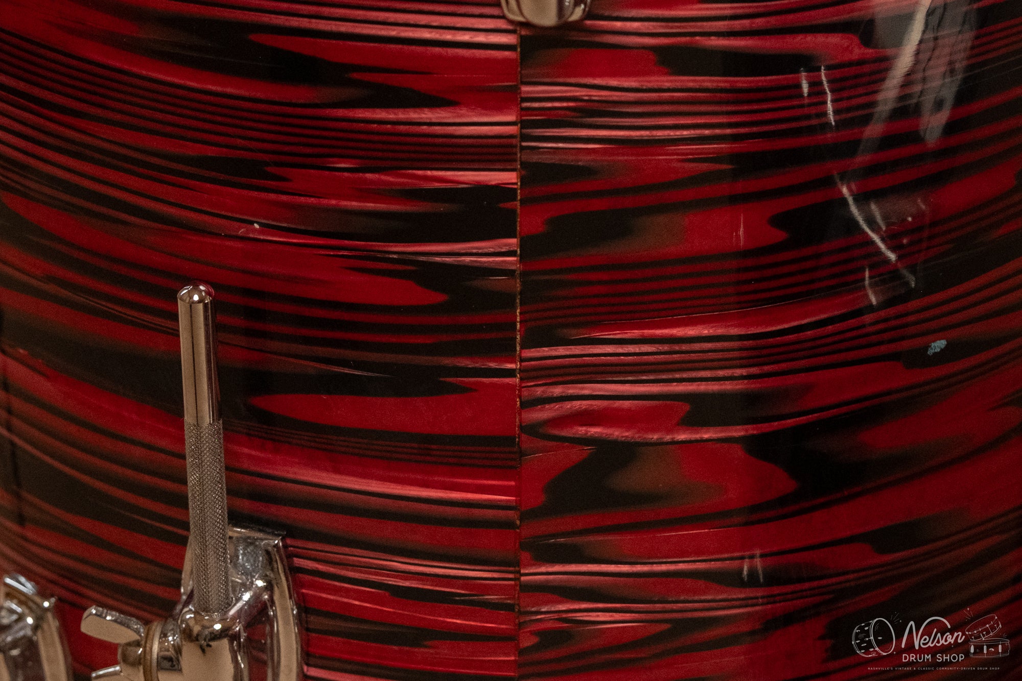 1971 Ludwig Standard S-320 in Ruby Red Strata - 14x22, 9x13, 16x16