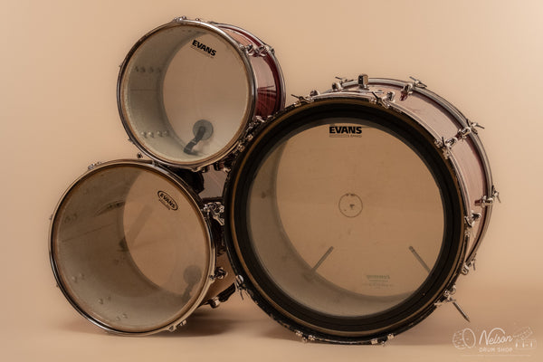 1971 Ludwig Standard S-320 in Ruby Red Strata - 14x22, 9x13, 16x16