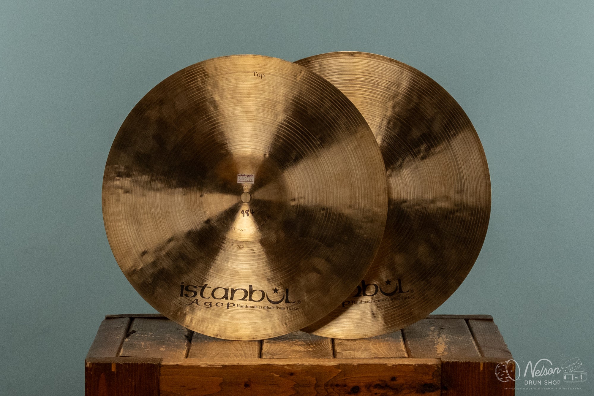 Used Agop Traditional Medium Hi-Hats 14"