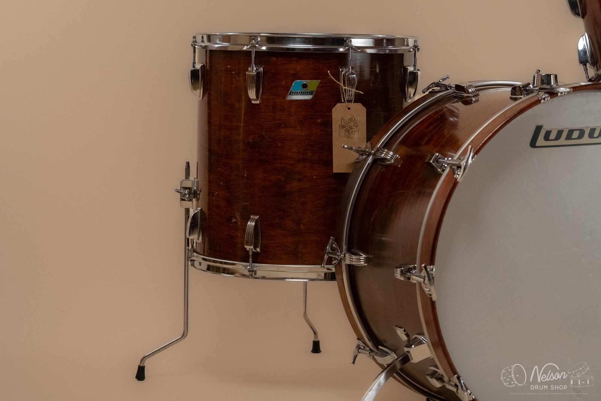 1972 Ludwig 'Super Classic' in Walnut Thermogloss - 14x22, 9x13, 16x16