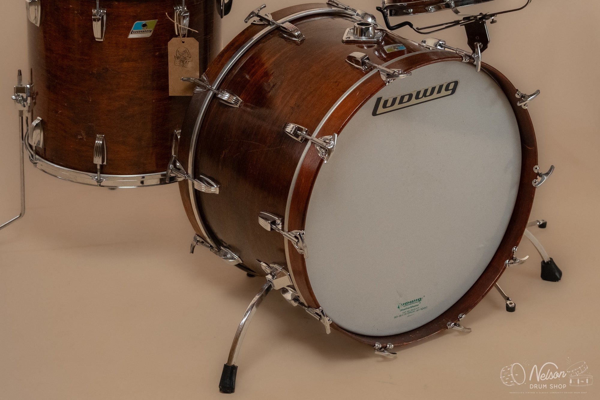 1972 Ludwig 'Super Classic' in Walnut Thermogloss - 14x22, 9x13, 16x16