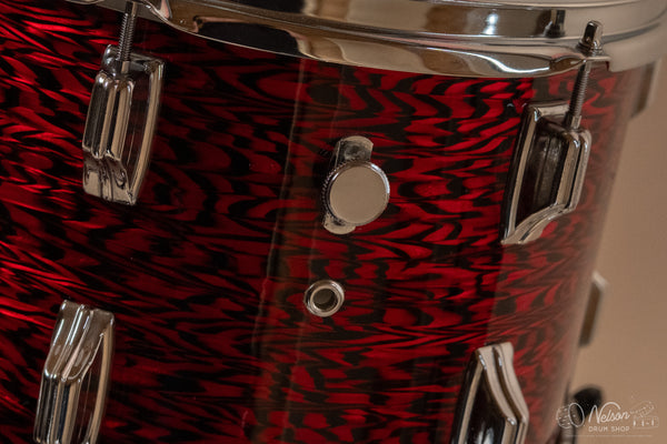 1960s Rogers Buddy Rich 'Headliner' Dayton Era in Red Onyx - 14x20, 9x13, 16x16