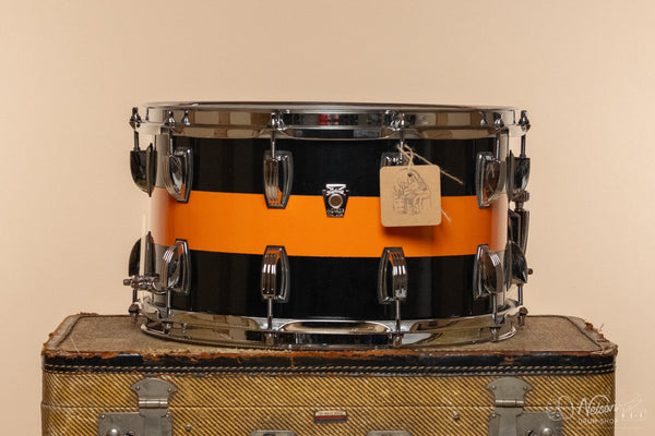 Ludwig Classic Maple in Black & Orange Cortex- 8x14