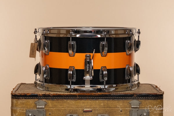 Ludwig Classic Maple in Black & Orange Cortex- 8x14