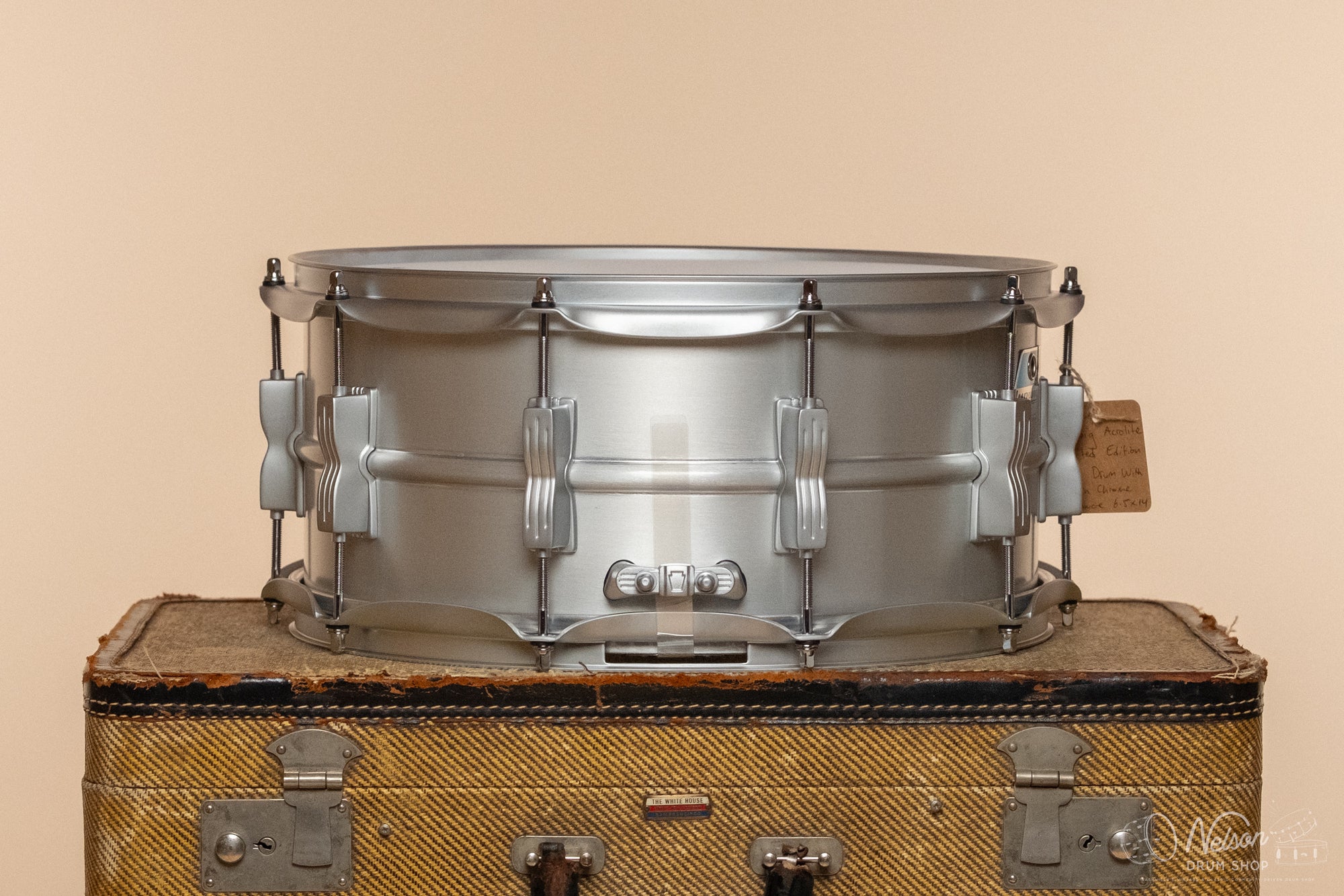 Ludwig Acrolite Limited Edition Snare Drum with Satin Chrome Hardware - 6.5x14