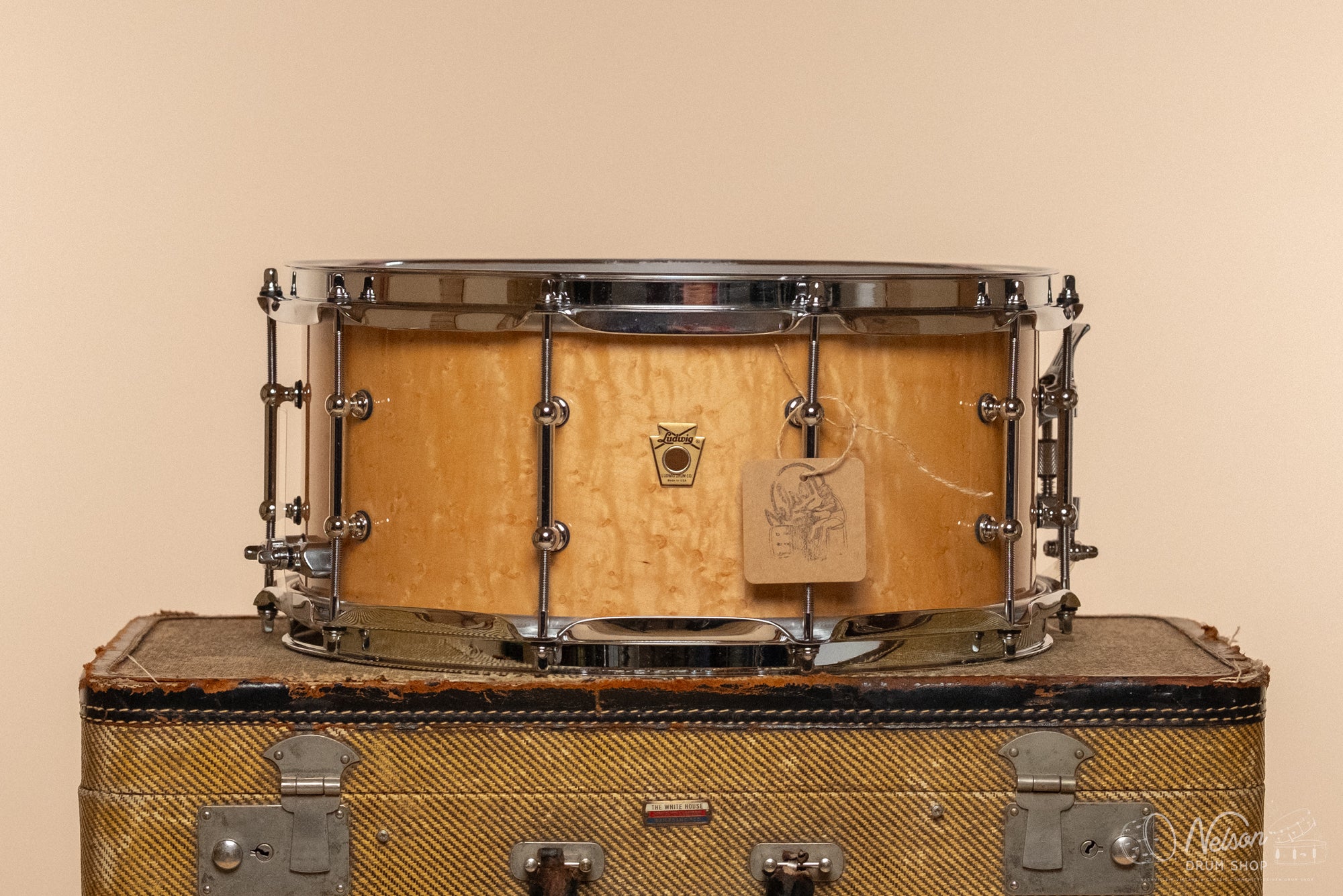 Ludwig Legacy Exotic Birdseye Maple w/Tube Lugs - 6.5x14