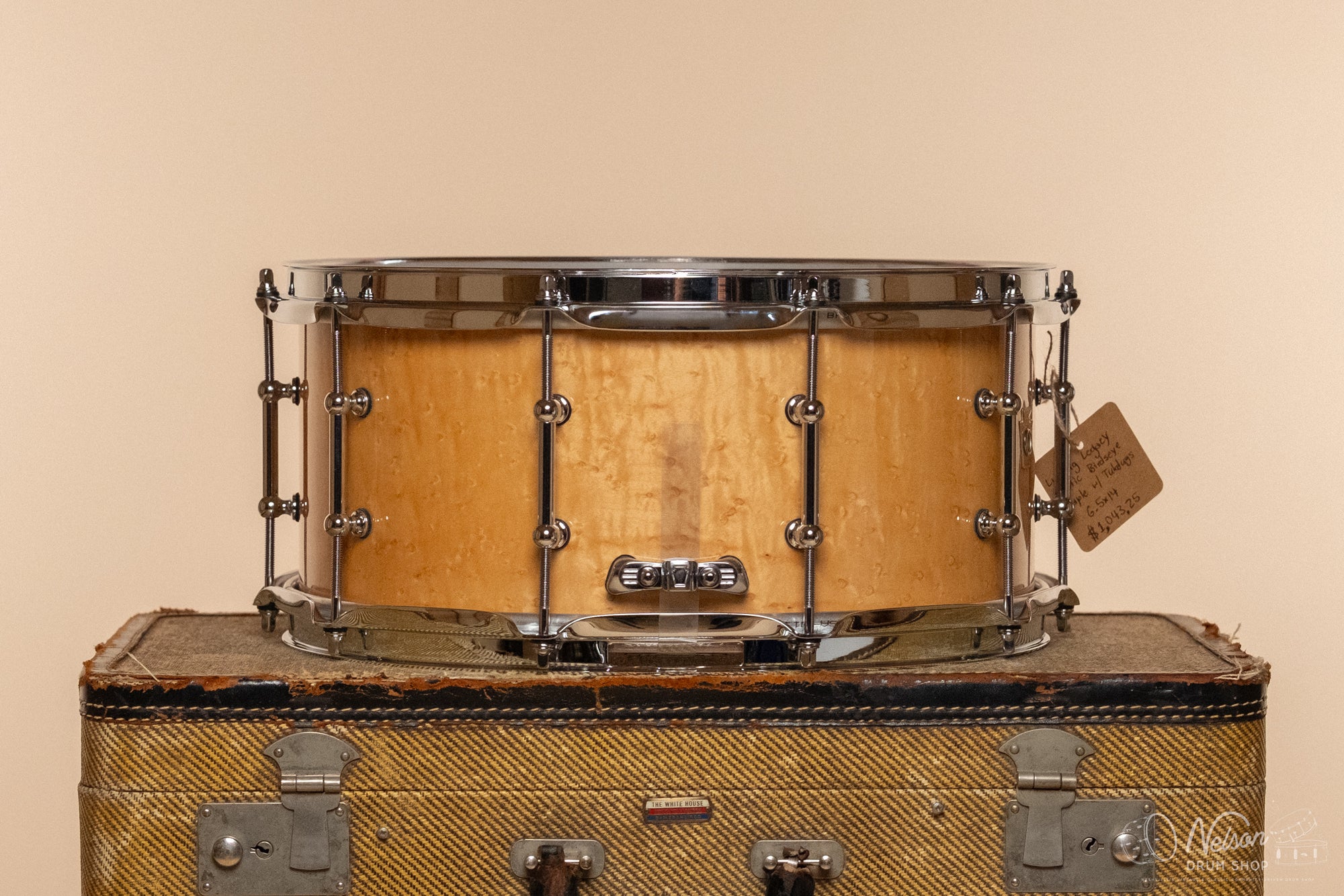 Ludwig Legacy Exotic Birdseye Maple w/Tube Lugs - 6.5x14