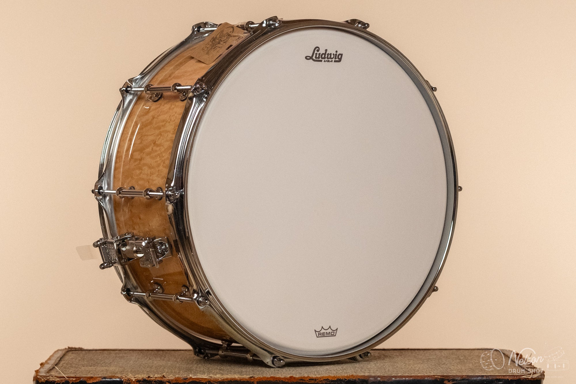 Ludwig Legacy Exotic Birdseye Maple w/Tube Lugs - 6.5x14
