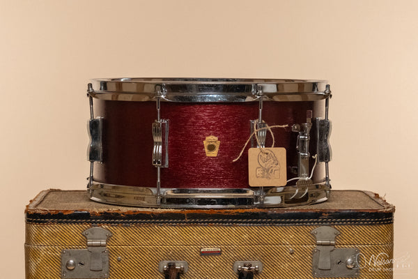 1960s Ludwig No. 470 'Auditorium' repainted in Candy Cola Lacquer - 6.5x14