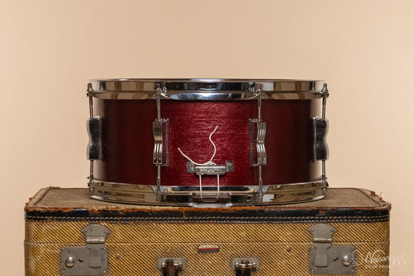 1960s Ludwig No. 470 'Auditorium' repainted in Candy Cola Lacquer - 6.5x14
